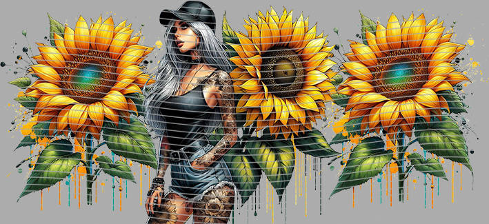 16oz Sunflower Girl-SU-551